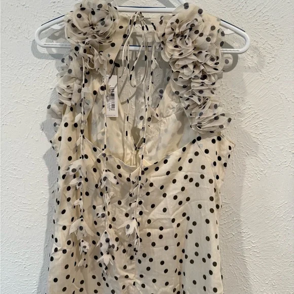 Karen Millen Black and White Polka Dot Maxi Dress - Picture 5 of 7